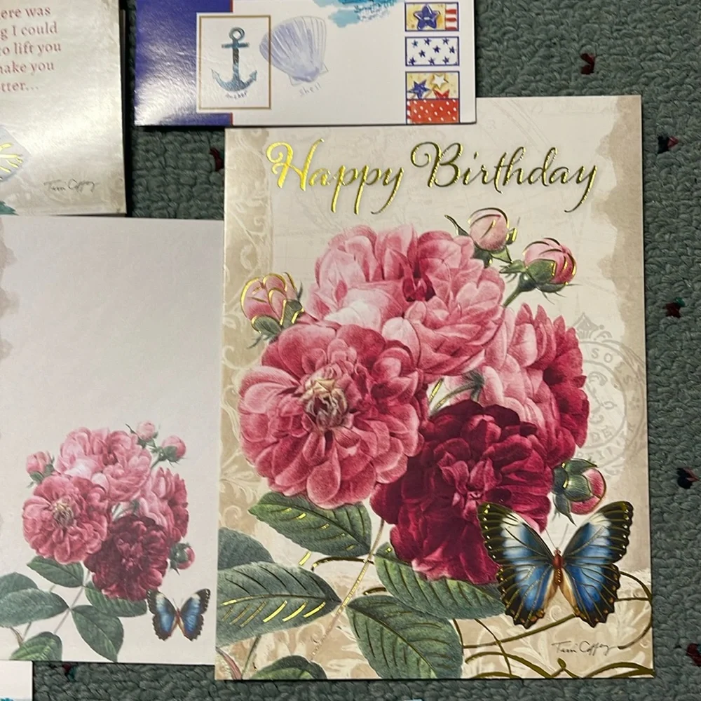 BRAND NEW 15 MIXED LOT OF GREETING CARDS FOR BIRTHDAY, GET WELL, SYMPATHY, Etc